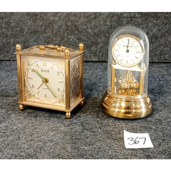 LOT OF 2 - FORESTVILLE ALARM CLOCK & BIRKS QUARTZ BATTERY OP 400 DAY CLOCK