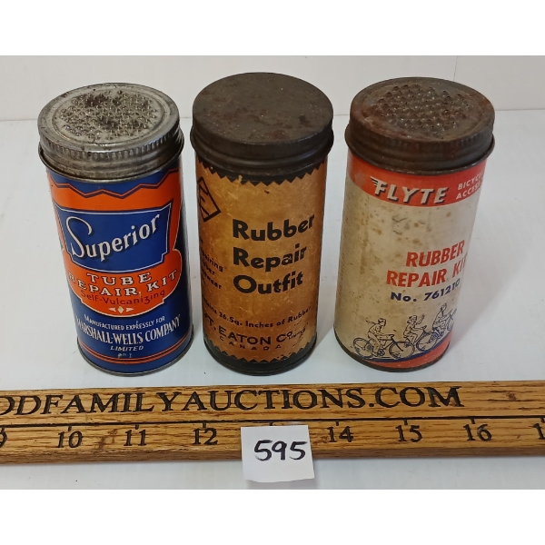 LOT OF 3 - REPAIR KITS - INCL SUPERIOR TUBE EATON & FLYTE RUBBER