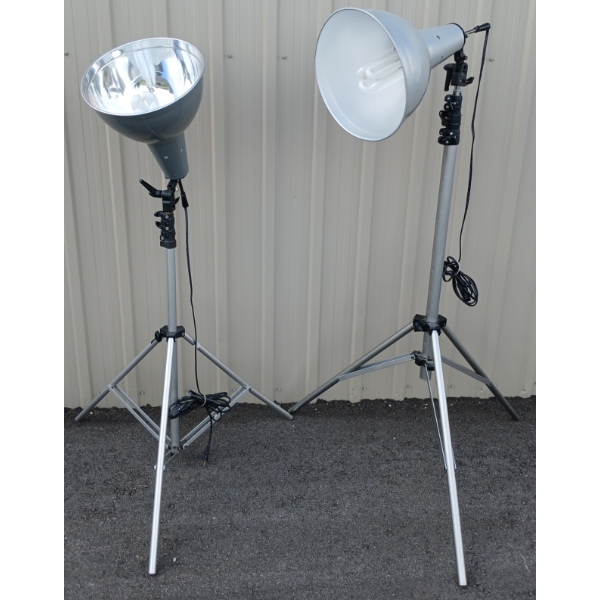 LOT OF 2 - LIGHTS WITH STANDS