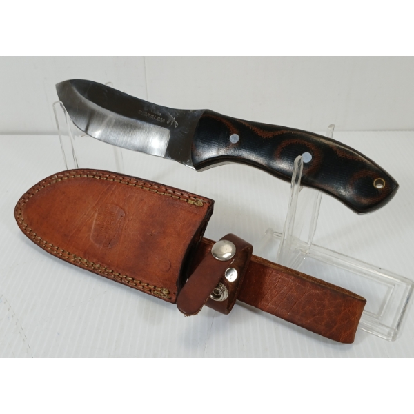 IPAK SURVIVAL U.S.A. KNIFE W/ LEATHER SHEATH