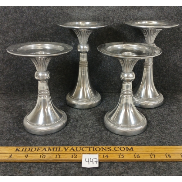 LOT OF 4 - CANDLESTICK HOLDERS