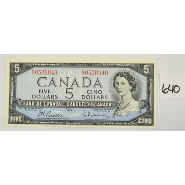 1954 CDN $5 BANKNOTE - UNCIRCULATED