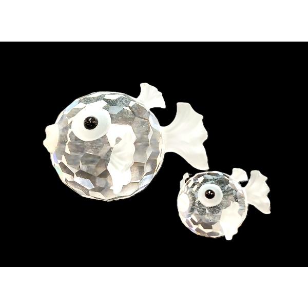 LOT OF 2 - SWAROVSKI GOLDFISHES CRYSTAL FIGURINES