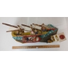 Image 4 : FOLK ART "LYDIA" BOAT & LIGHTHOUSE SCENE - W/ LIGHT