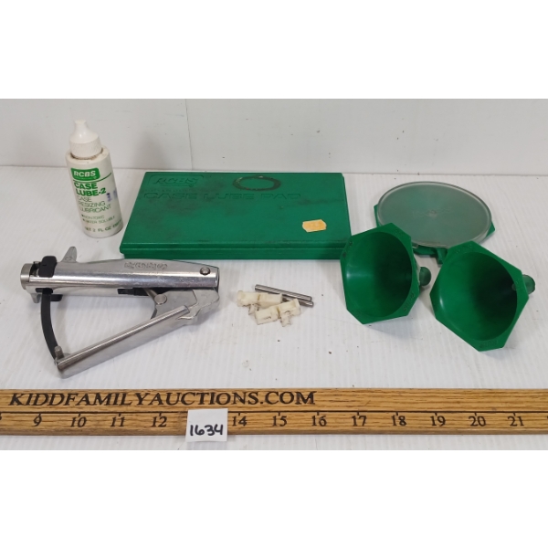 JOB LOT - RCBS RELOADING ACCESS - INCL RESIZING LUBRICANT & CASE LUBE PAD, ETC