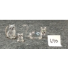 Image 2 : LOT OF 3 - SWAROVSKI CATS & TEDDY BEAR CRYSTAL FIGURINES