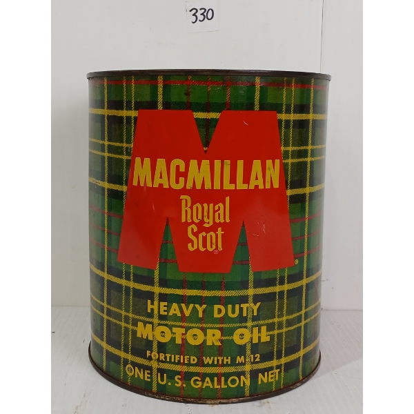 MACMILLAN ROYAL SCOT HEAVY DUTY MOTOR OIL GAL CAN