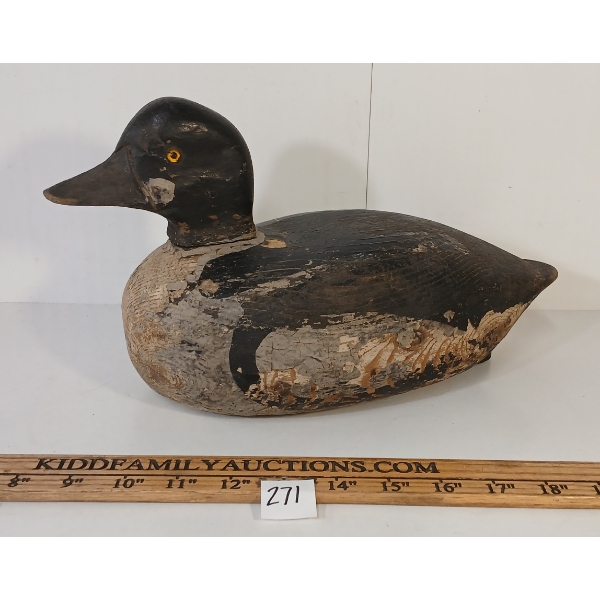 GOLDEN EYED DUCK DECOY W/ WEIGHT