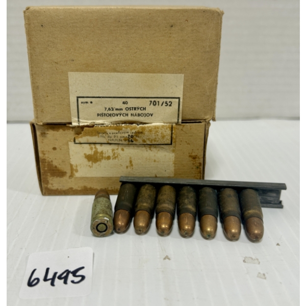 AMMO: 80X 7.62X25 MM TOKAREV - ON CLIPS