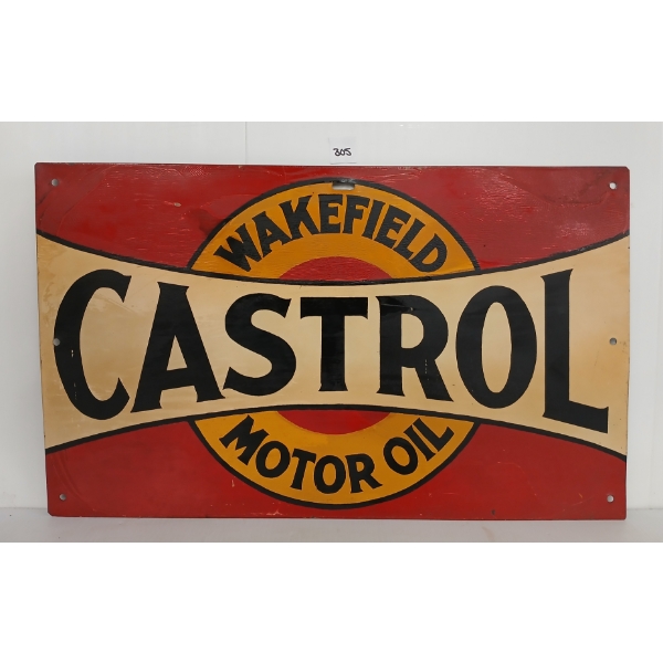 WAKEFIELD CASTROL MOTOR OIL SST SIGN