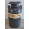 Image 1 : MILK CAN W/ EQUESTRIAN BANNER