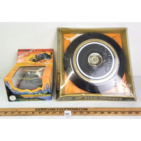 LOT OF 2 - POWER UP FLYING MINI COPTER & 1968 MASTER FRISBEE