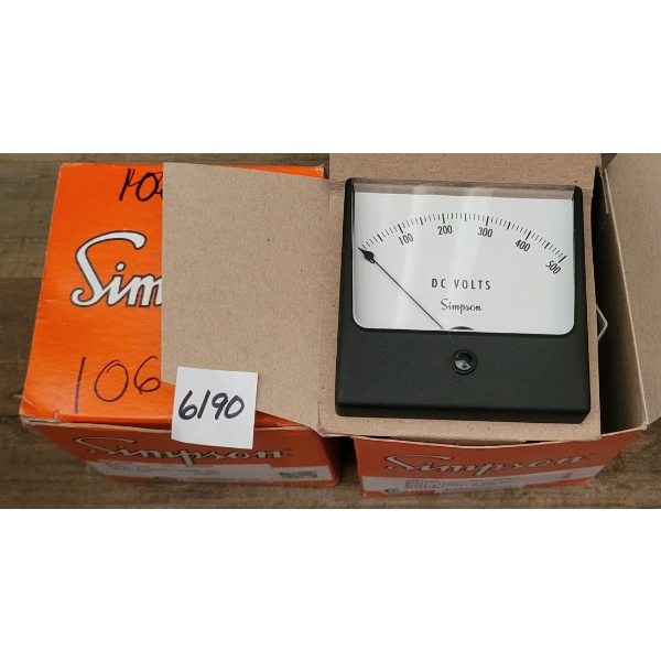 LOT OF 2 - SIMPSON VOLTAGE METERS
