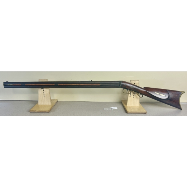W.M. WINGERT SIDE HAMMER O/U IN APPROX .38 PERCUSSION BP