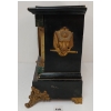 Image 4 : SETH THOMAS BLACK MANTEL 8 DAY CLOCK