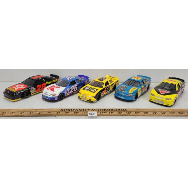 LOT OF 5 - RACING CHAMPIONS DIECAST MODELS - INCL CARTOON NETWORK #75 SCOOBY DOO, ETC