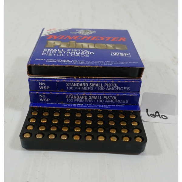 PRIMERS: APPROX 400X WINCHESTER SMALL PISTOL STANDARD PRIMERS - WSP