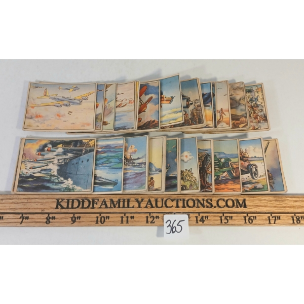 1939 O-PEE-CHEE FIGHTING FORCES V276 TRADING CARD SET 47/48