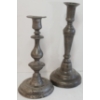 Image 2 : LOT OF 2 - PEWTER CANDLESTICKS