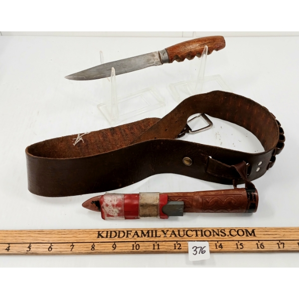 ERIK FROST MORA SWEDEN KNIFE W/ SCABBARD & BELT