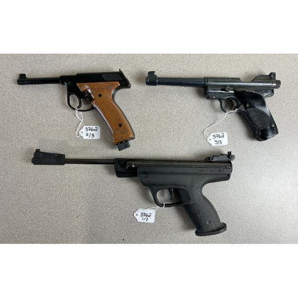 LOT OF 3 - AIR PISTOLS - INCL CROSMAN & BAIKAL 
