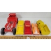Image 4 : LOT OF 5 - MISC PLASTIC VEHICLES - INCL MARX & RELIABLE, ETC