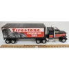 Image 2 : NYLINT PLASTIC & DIECAST FIRESTONE TRUCK & TRAILER