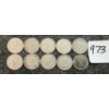 Image 2 : LOT OF 10 - 1940-1971 CDN 10 CENT COINS