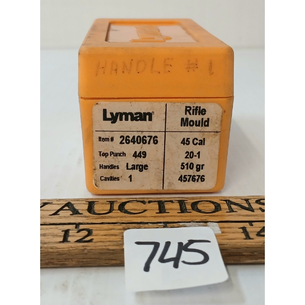 LYMAN 457676 .45 CAL 410 GR BULLET MOULD