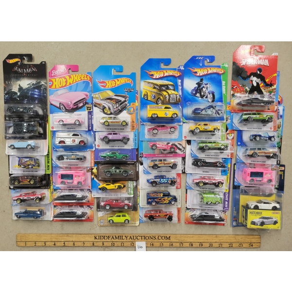 LOT OF 40 - HOTWHEELS / MATCHBOX - EVIL TWIN, '64 NOVA WAGON GASSER, ETC