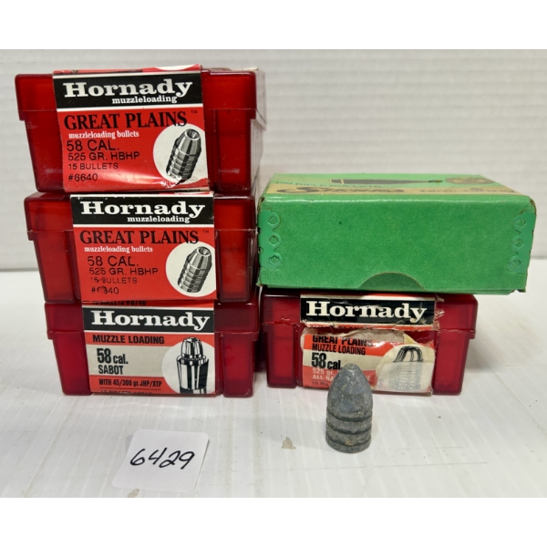 BULLETS: 54X MIXED .58 MUZZLELOADING