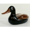 Image 1 : GOLDEN EYED DECOY DUCK W/ FLORAL DESIGN - SIGNED