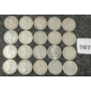 Image 2 : LOT OF 20 - 1941-1964 CDN SILVER 25 CENT COINS