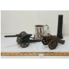 Image 1 : LOT OF 4 - WWII RCN FLASHLIGHT, MODEL CANNONS & PEWTER MUG