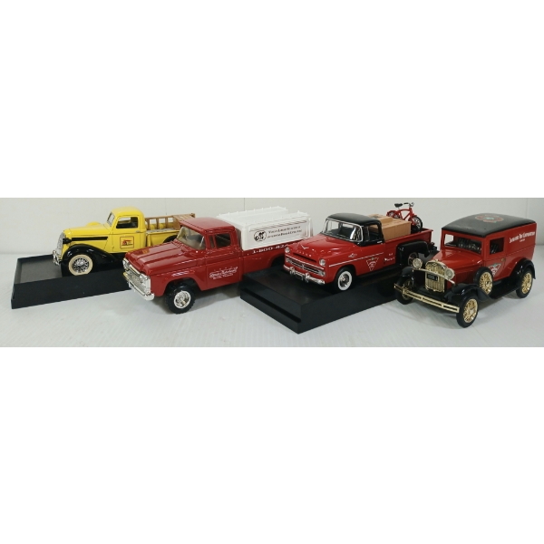 LOT OF 4 - ERTL / LIBERTY CLASSICS DIECAST MODELS - CDN TIRE, HOME HARDWARE & CLASSIC MOTORBOOKS