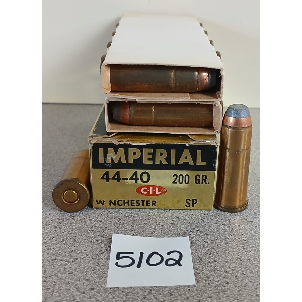 AMMO: 20X IMPERIAL .44-40 WIN - 200GR SP 