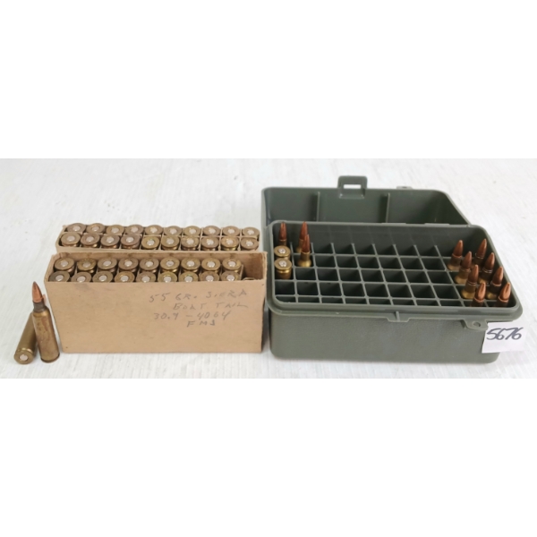 AMMO / BRASS: 53X MIXED .22-250REM - 2X BRASS ONCE FIRED