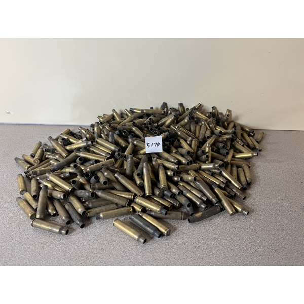 BRASS: APPROX 7LBS 5.56/.223 RANGE BRASS 