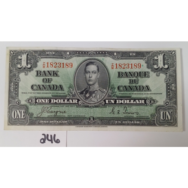 1937 CDN $1 BANKNOTE