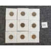 LOT OF 9 - 1920 - 1936 CDN 1 CENT PCS