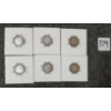 Image 2 : LOT OF 6 - 1882-1896 CDN 10 CENT COINS