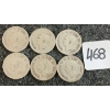 Image 2 : LOT OF 6 - 1938 CDN 25 CENT COINS
