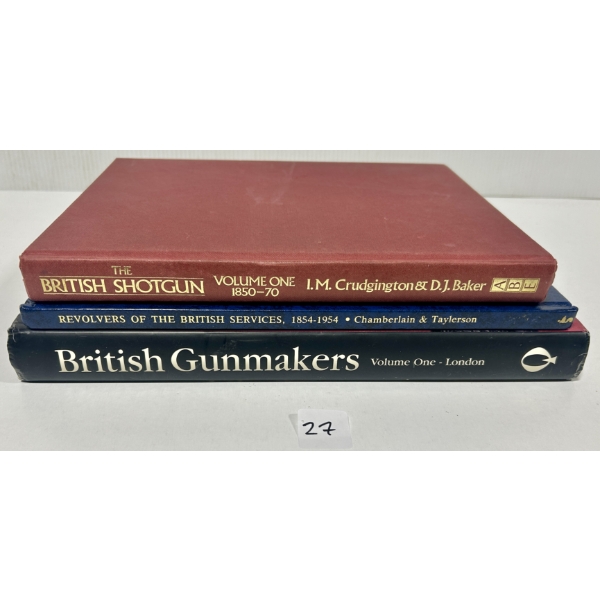 LOT OF 3 - BRITISH FIREARMS REFERENCE BOOKS