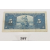 Image 2 : 1937 CDN $5 BANKNOTE