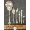 LOT OF 6 - STERLING SILVER UTENSILS - INCL SERVING SPOON & PICKLE FORK, ETC