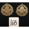 Image 1 : PAIR OF WWI 109TH BATTALION COLLAR BADGES
