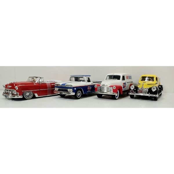 LOT OF 4 - JADA / LIBERTY CLASSICS DIECAST MODELS - CAR QUEST & HOME HARDWARE