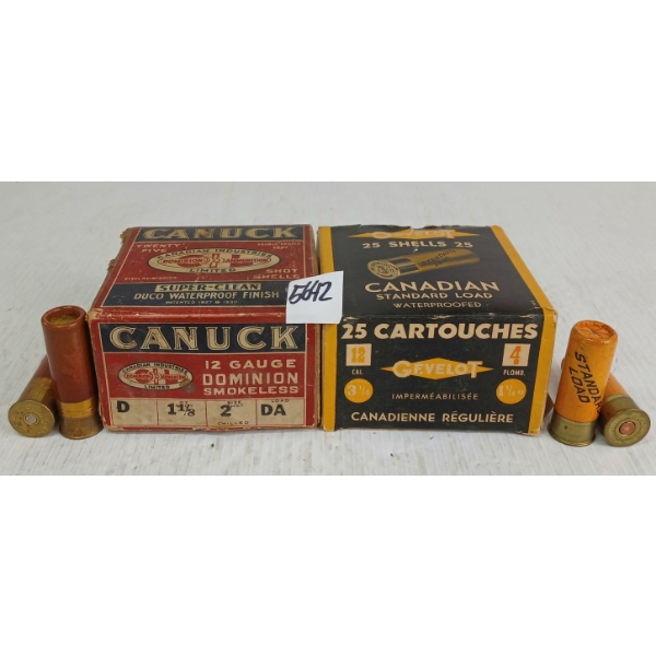 AMMO: 46X CANUCK & GEVELOT 12GA - 3-1/4IN - #2 & 5 SHOT