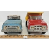 Image 3 : LOT OF 2 - TONKA PRESSED STEEL FARM TRUCK & DUMP TRUCK 