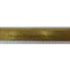 Image 3 : 1850'S ENGLISH CAST BRASS PROTRACTOR - HAND ENGRAVED